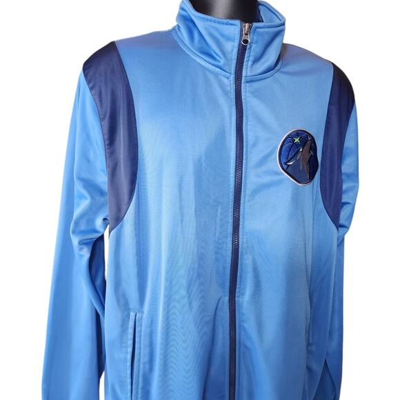 NBA Minnesota Timberwolves G-III Sports by Carl Banks Large Zip Track Jacket - Picture 1 of 16
